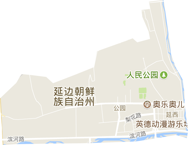 公園街道電子地圖