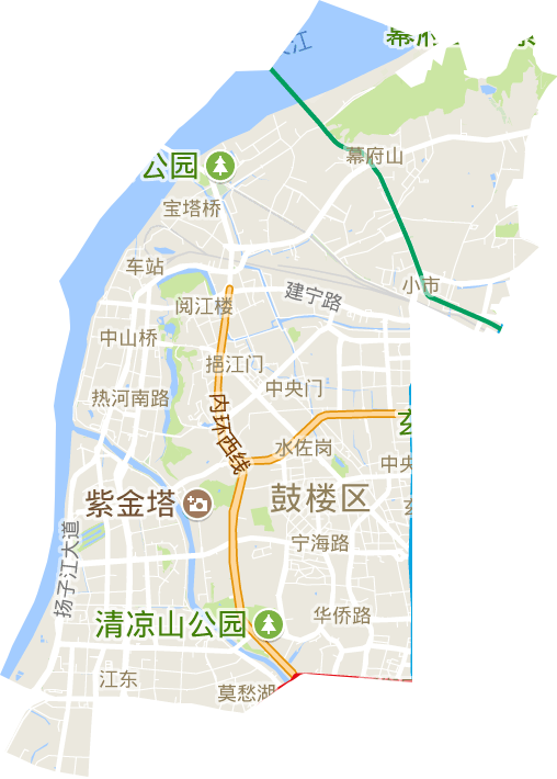 鼓樓區電子地圖