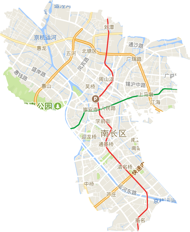 梁溪區電子地圖