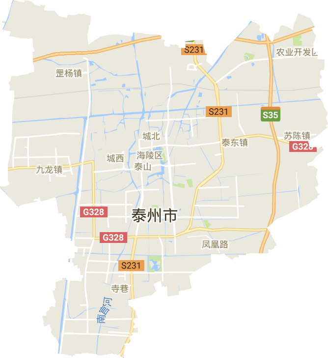 海陵區電子地圖