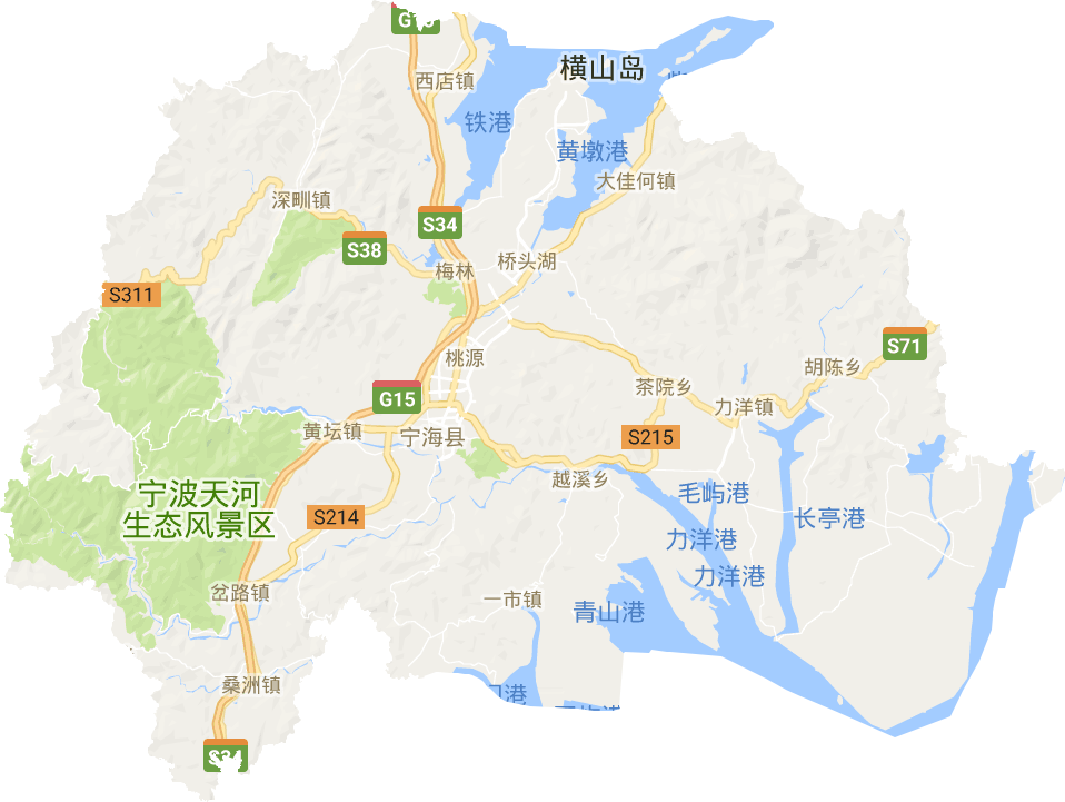 寧海縣電子地圖