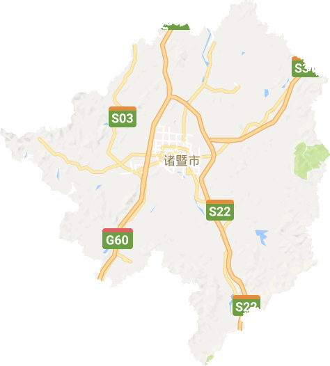 諸暨市電子地圖