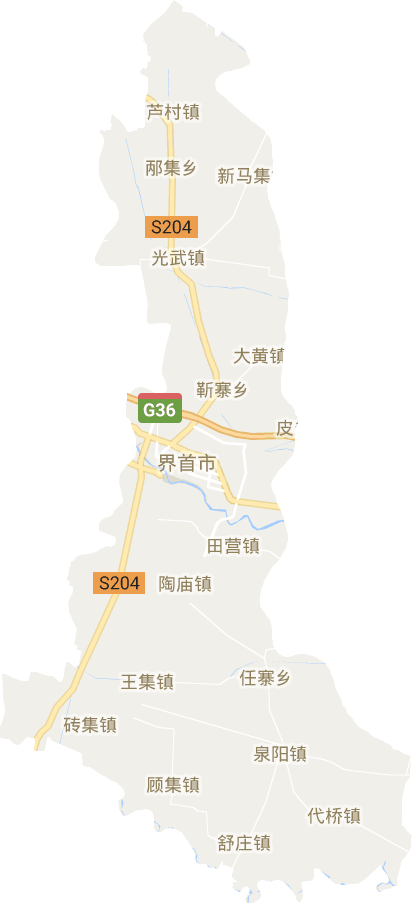 界首市電子地圖