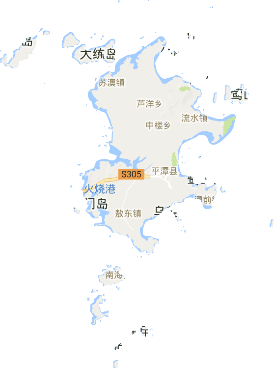 平潭縣電子地圖
