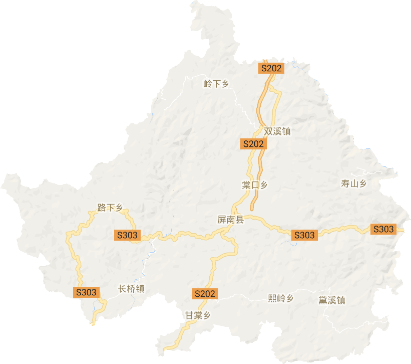屏南縣電子地圖