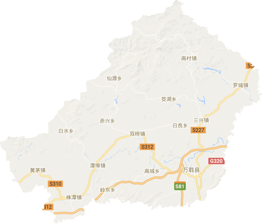 萬載縣電子地圖
