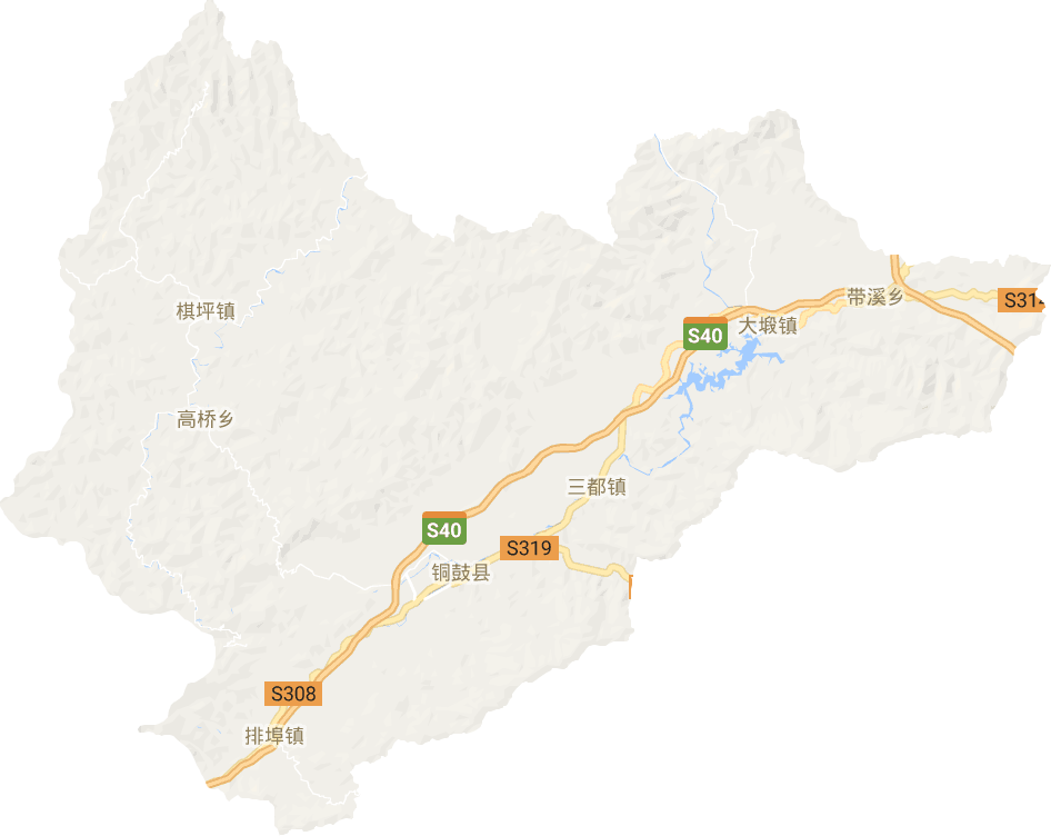 銅鼓縣電子地圖