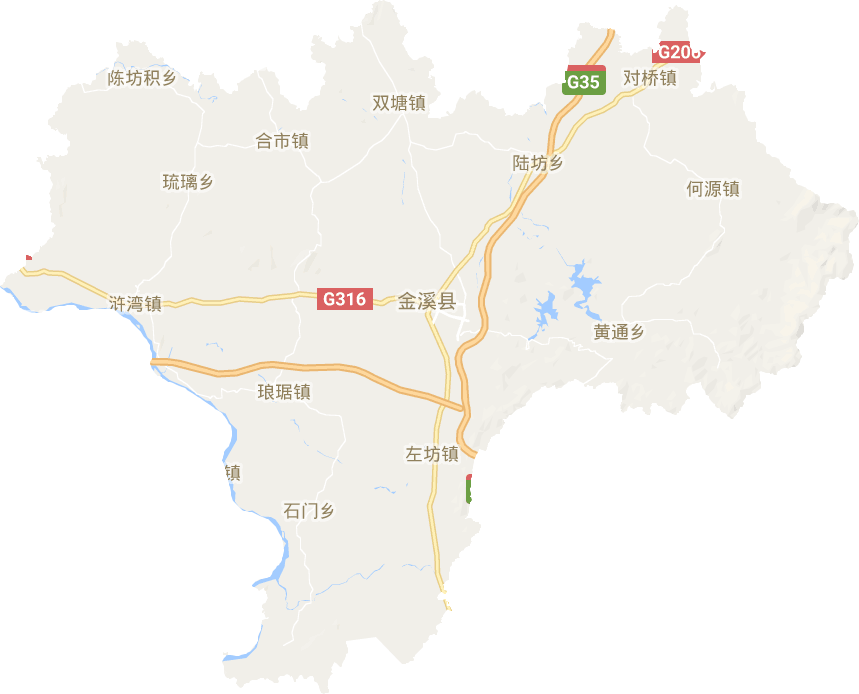 金溪縣電子地圖