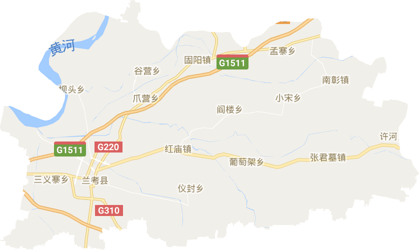 蘭考縣電子地圖