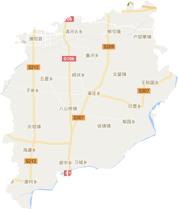 濮陽縣電子地圖