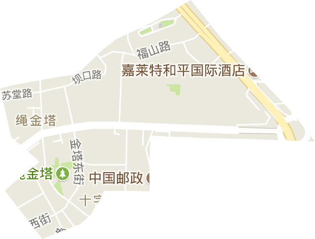 繩金塔街道電子地圖