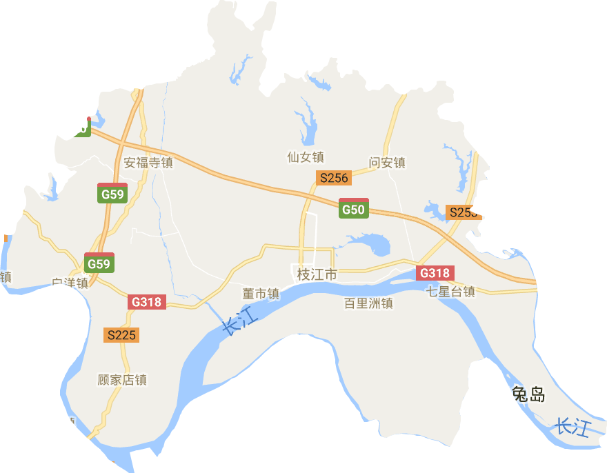 枝江市電子地圖