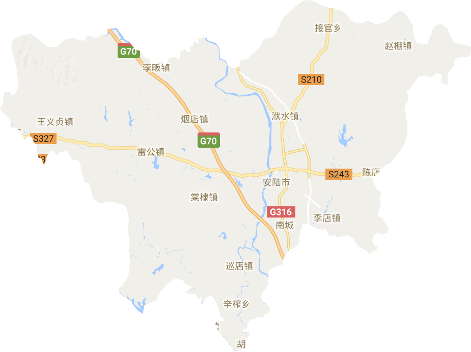 安陸市電子地圖