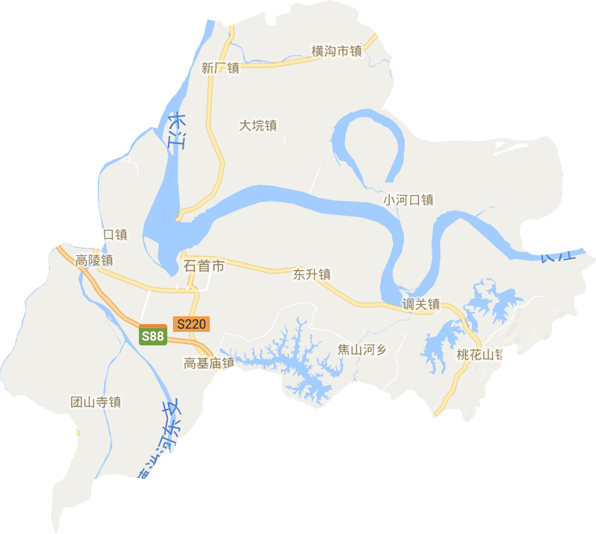 石首市電子地圖