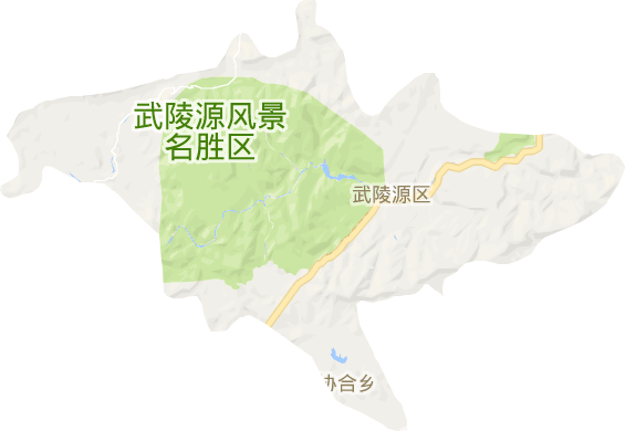 武陵源區電子地圖