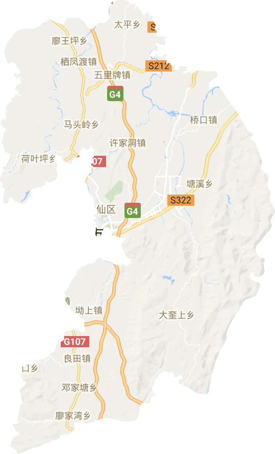 蘇仙區電子地圖