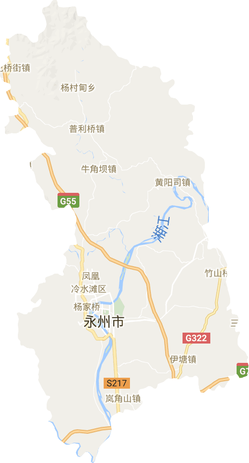 冷水灘區電子地圖