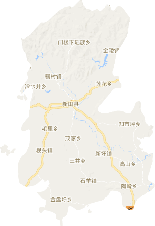 新田縣電子地圖