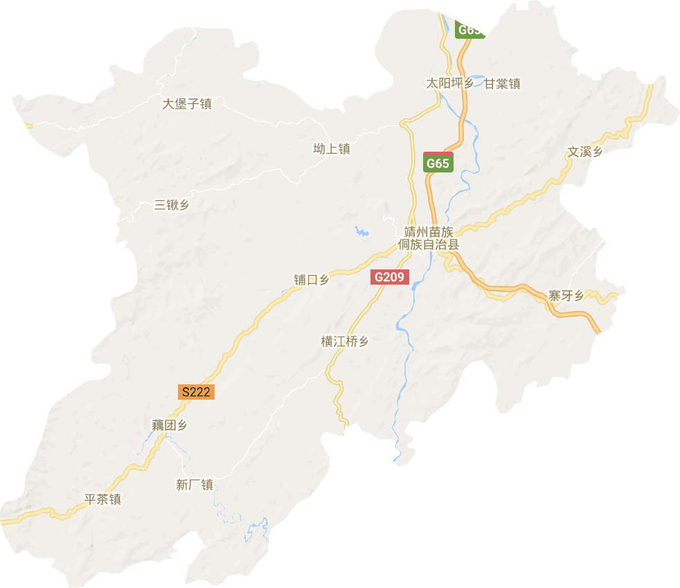 靖州苗族侗族自治縣電子地圖