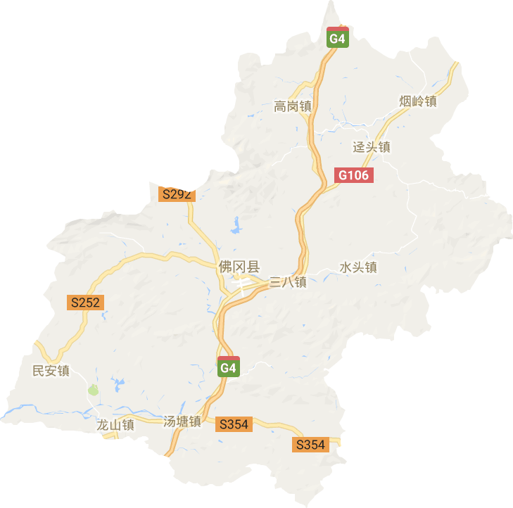 佛岡縣電子地圖