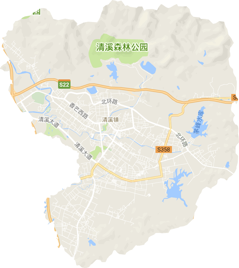 清溪鎮(zhèn)電子地圖