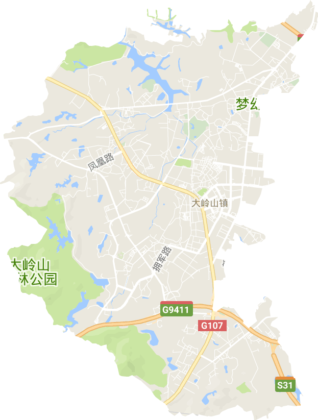 大嶺山鎮電子地圖
