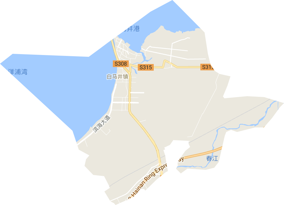 白馬井鎮電子地圖
