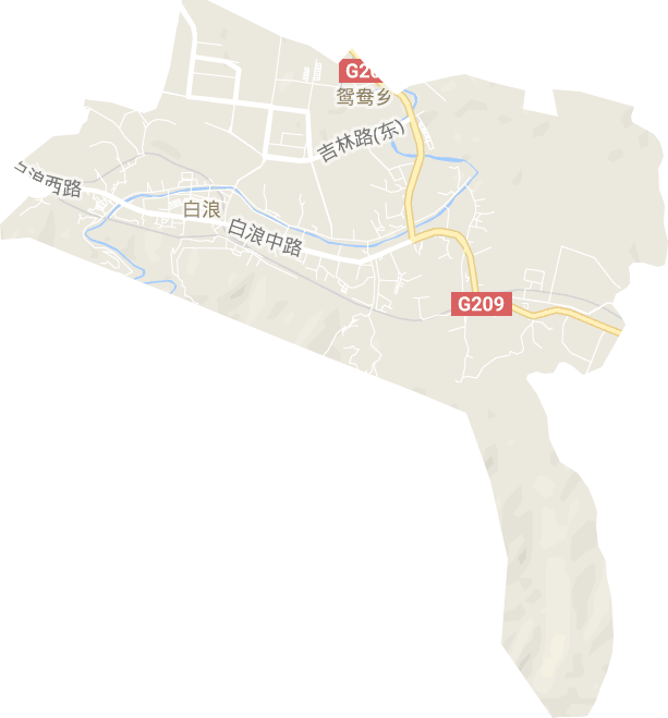 白浪開發區白浪街道電子地圖