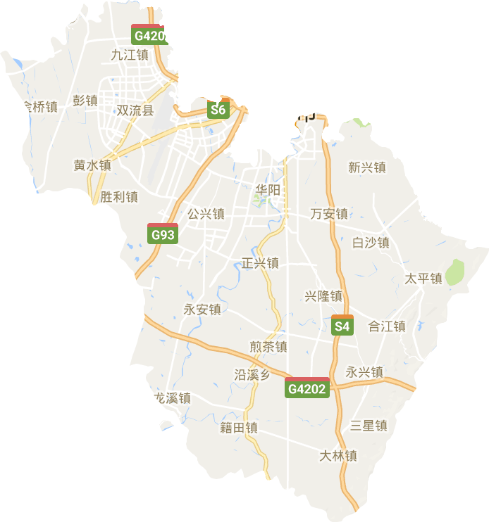 雙流區電子地圖