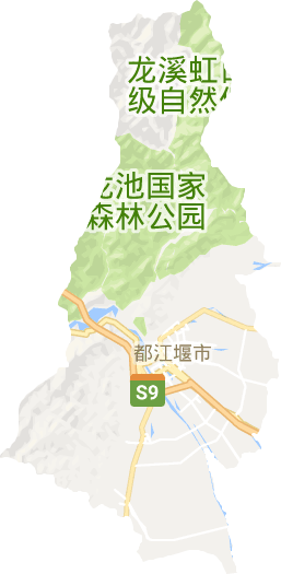 都江堰市電子地圖