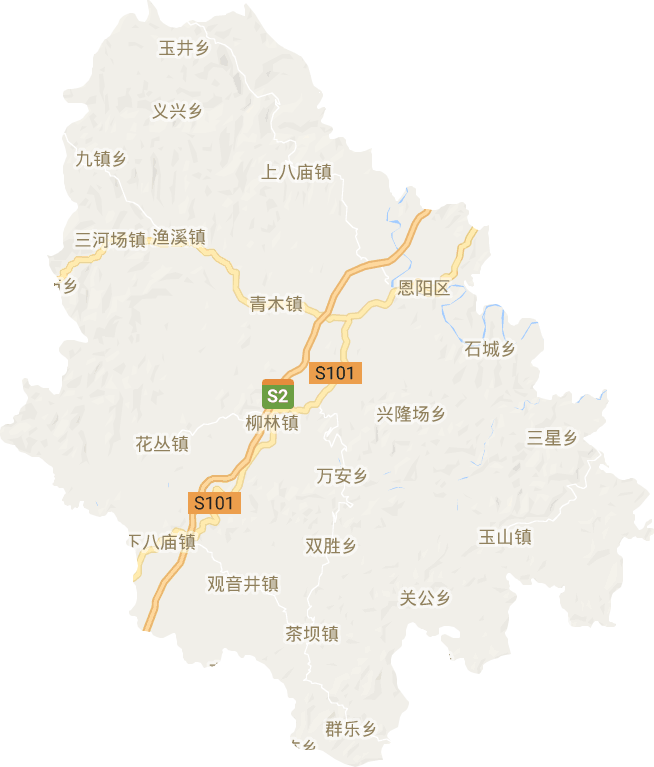恩陽區(qū)電子地圖