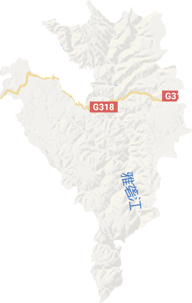雅江縣電子地圖