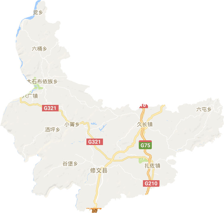 修文縣電子地圖