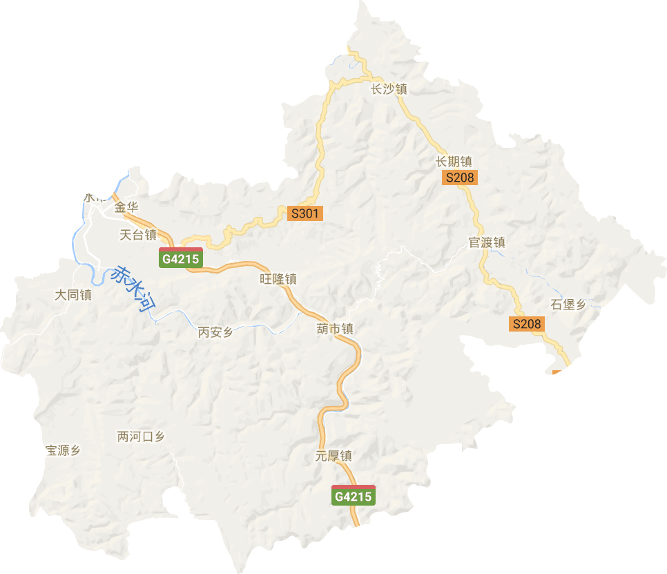 赤水市電子地圖