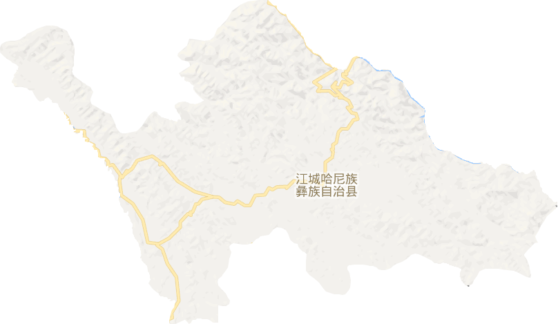 江城哈尼族彝族自治縣電子地圖