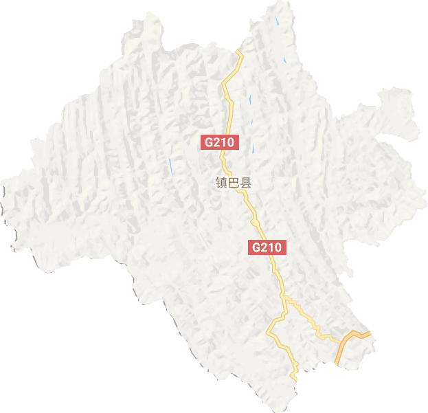 鎮巴縣電子地圖
