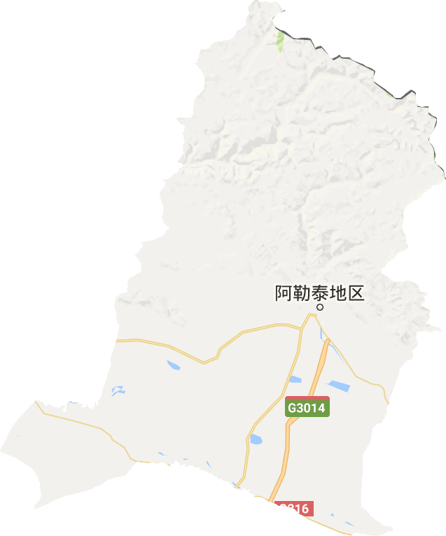 阿勒泰市電子地圖