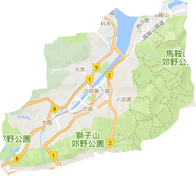 沙田區電子地圖