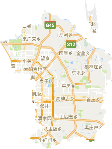 朝陽區電子地圖