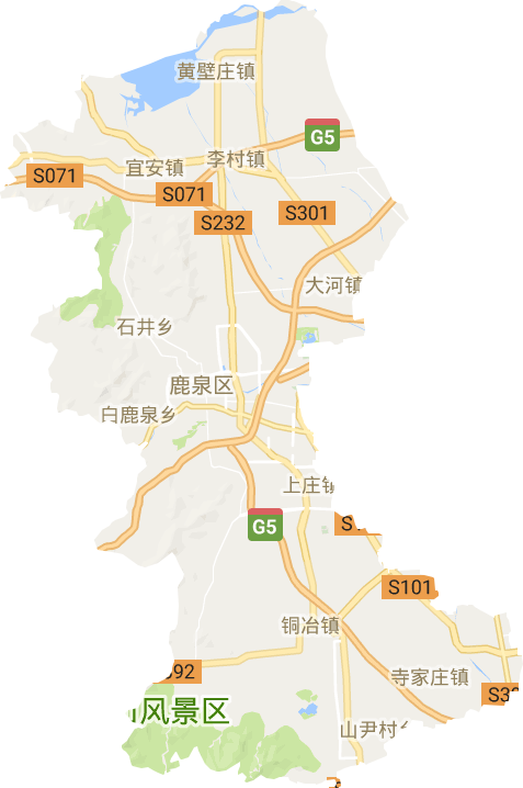鹿泉區電子地圖