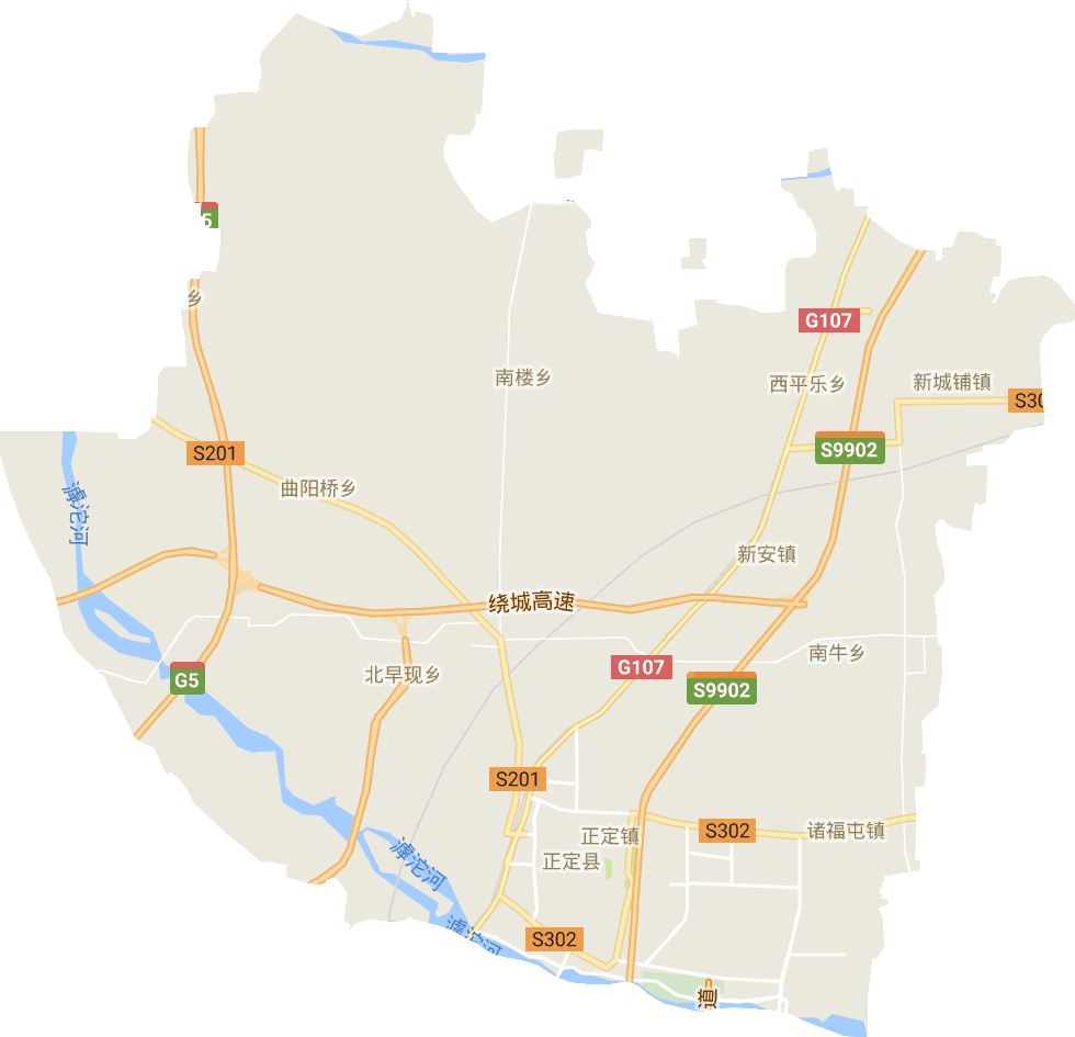 正定縣電子地圖