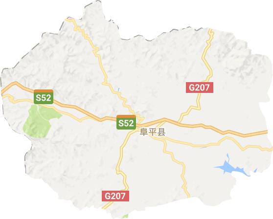 阜平縣電子地圖