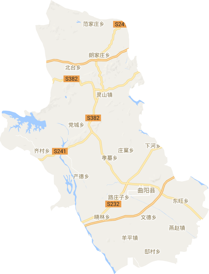 曲陽縣電子地圖