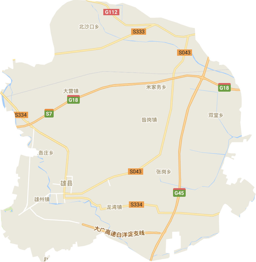 雄縣電子地圖