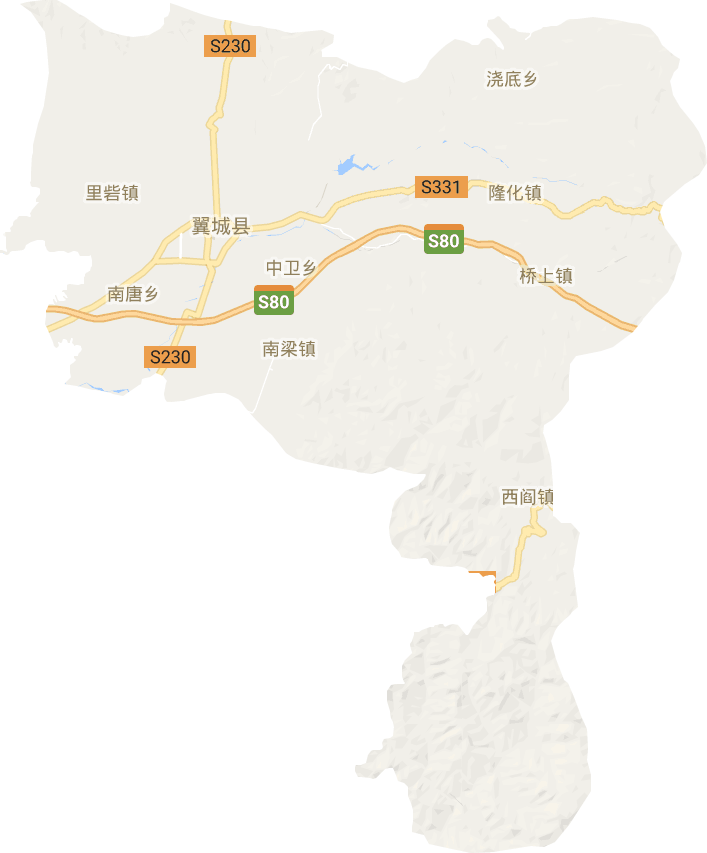 翼城縣電子地圖