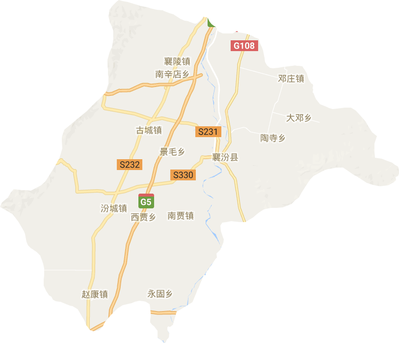 襄汾縣電子地圖