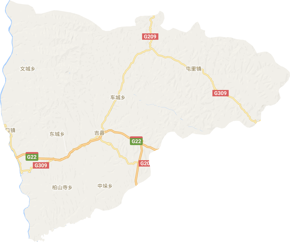 吉縣電子地圖