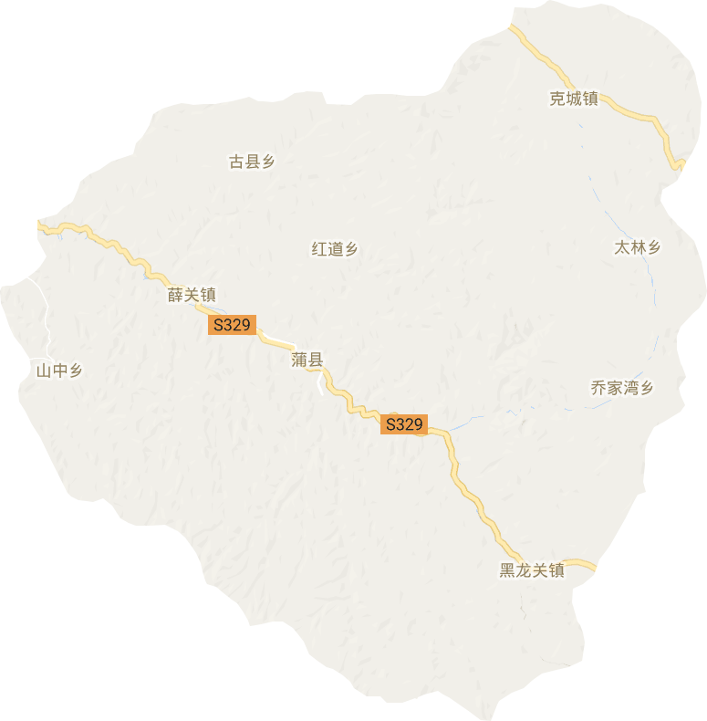 蒲縣電子地圖