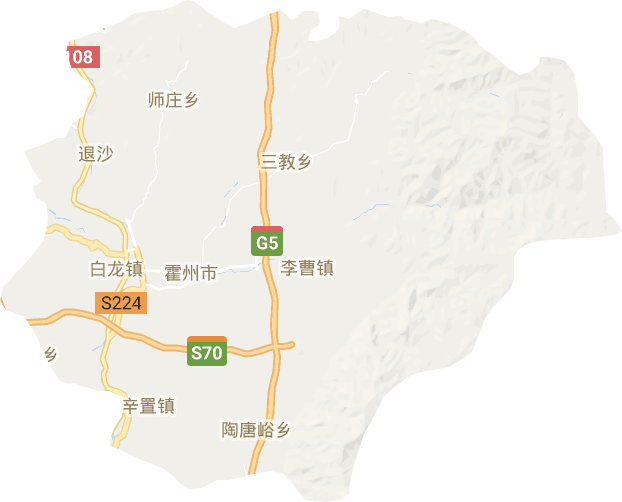 霍州市電子地圖