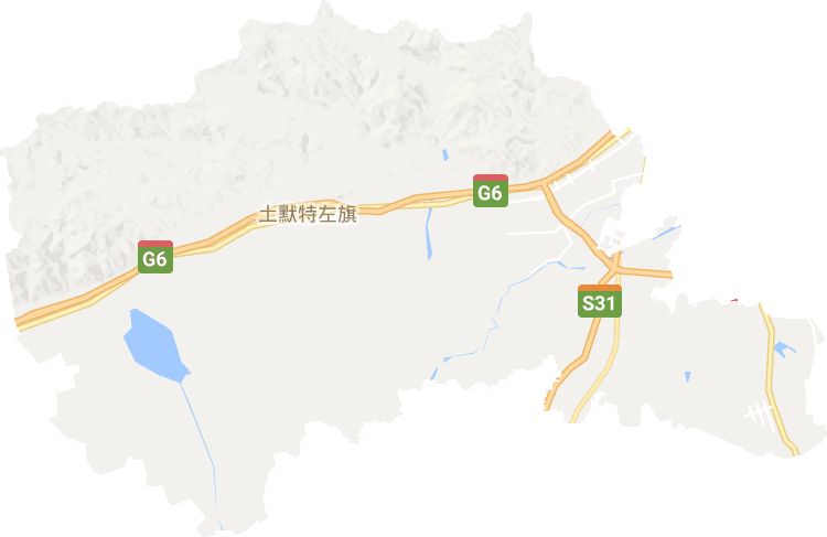 土默特左旗電子地圖